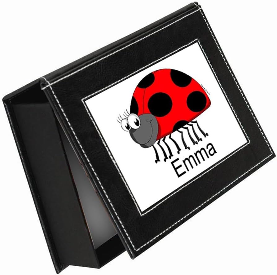 PrintedPerfection.com Personalized Friendly Folks Ladybug Memory, Keepsake Box