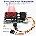 Industrial Grade PWM DC Motor Speed Controller, DC 10V-50V / Rated 60A / Max 100A Industrial Grade DC Brush Motor Controller with Fuse & CW/CCW Switch & Potentiometer Knob