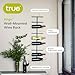 True Align Wall-Mounted Wine Rack, Black Wrought Iron, Minimalist Modern Wine Display, Alcohol Storage Solution, Holds Nine Standard Wine Bottles, 37.75