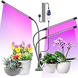 【3 BELEUCHTUNGMODE & 6 STUFEN HELLIGKEIT】6-stufige Dimmstufen bieten unterschiedliche Helligkeit, um den Anforderungen Ihrer Pflanzen gerecht zu werden. 3 Beleuchtungsmodi: einzelnes rotes Licht, einzelnes blaues Licht, beide rotes Licht + blaues Licht.3 Beleuchtungsmodi, um den wachsenden Anforderungen verschiedener Pflanzenarten gerecht zu werden.