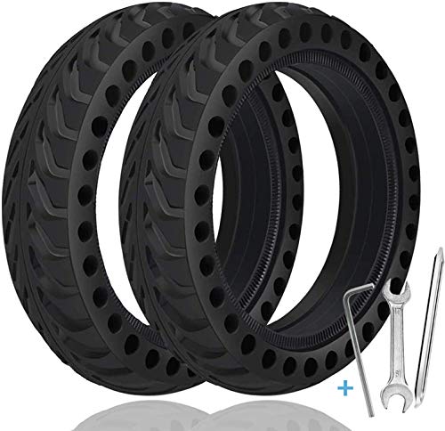 TOPOWN 2pcs Ruedas Macizas Xiaomi m365 con 3 Herramientas de instalación Neumatico xiaomi m365 de 8,5 Pulgadas Durable Anti-dérapant Rueda xiaomi M365