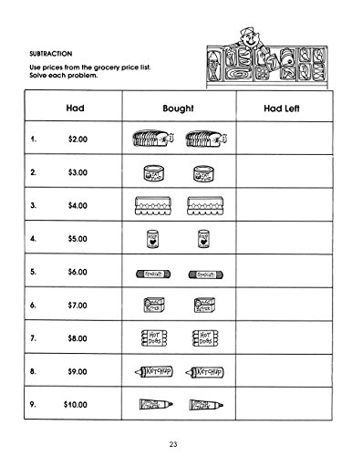 Real Life Math Series: Market Math For Beginners | Reproducible Activity Book #TOP4