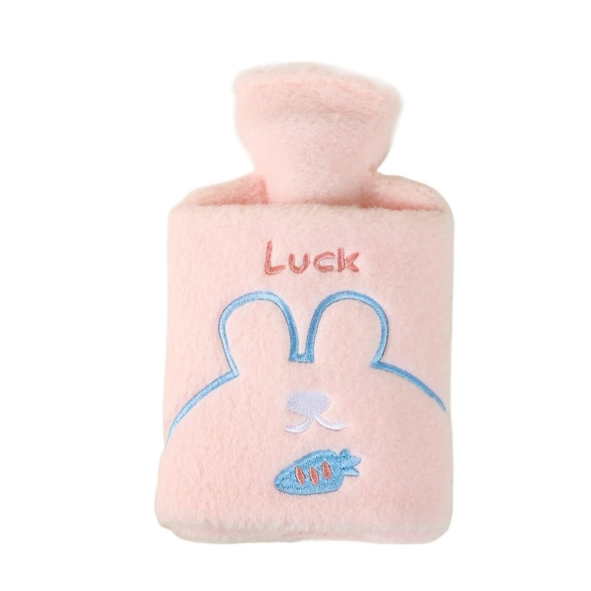 Bolsa De Agua Caliente Suave Botella De Agua Caliente Llena Calentador Manos Engrosado Invierno Botella Agua Caliente Adultos(Pink,20x30cm)