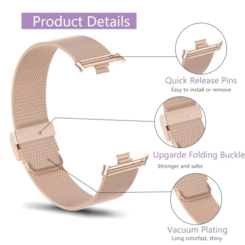 KoGiio Metal Strap Compatible with xiaomi Smart Band 9 Pro/xiaomi Mi Band 9 Pro/xiaomi Smart Band 8 Pro/xiaomi Mi Band 8 Pro - Image 2