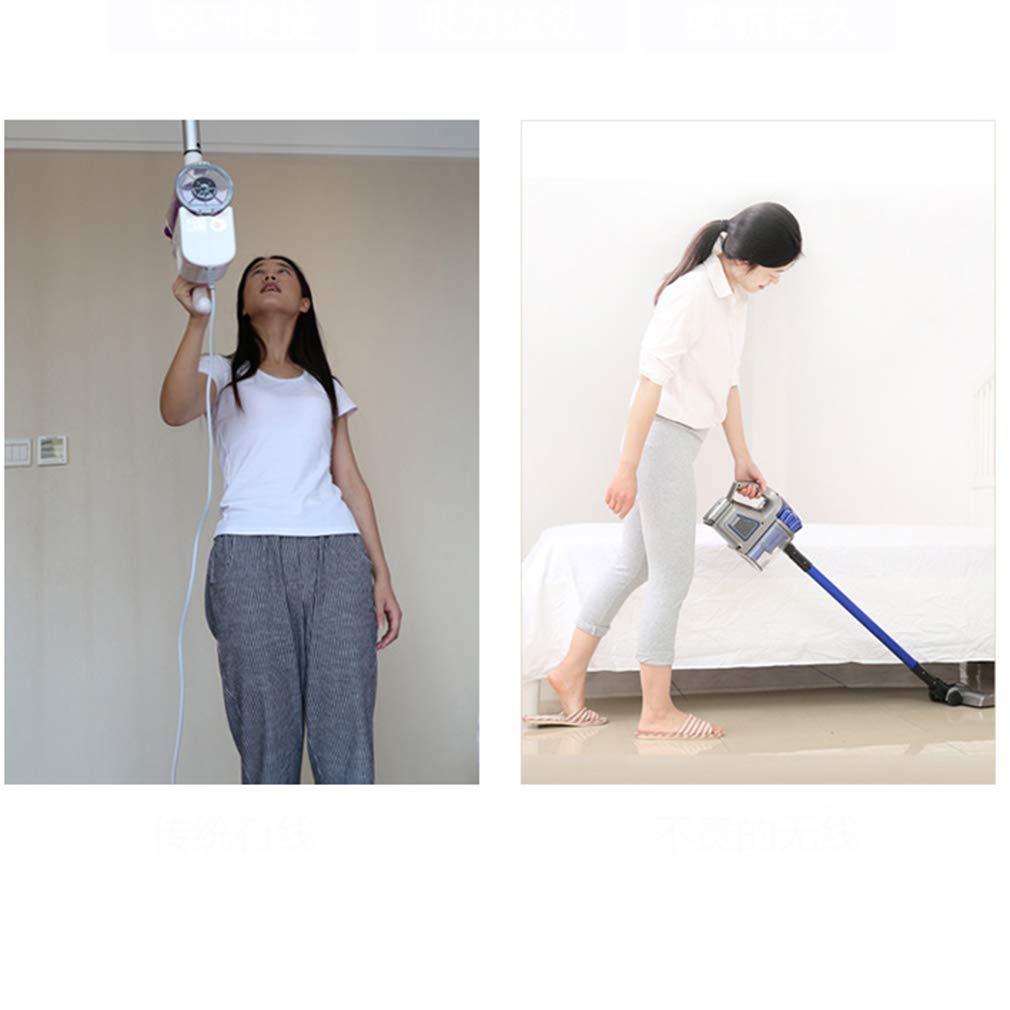 MU Aspirapolveri Domestici 2 in 1 Aspiratore a Mano a Sfera Aspirapolvere a LED Illuminazione Muta Batteria al Litio Ricaricabile ad Alta velocità a velocità variabile