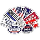 GTOTd Trump 2024 Stickers(20Pcs Large Size) Trump American Merch Support Decor USA Decals for Laptop Window Luggage Guitar Skateboard