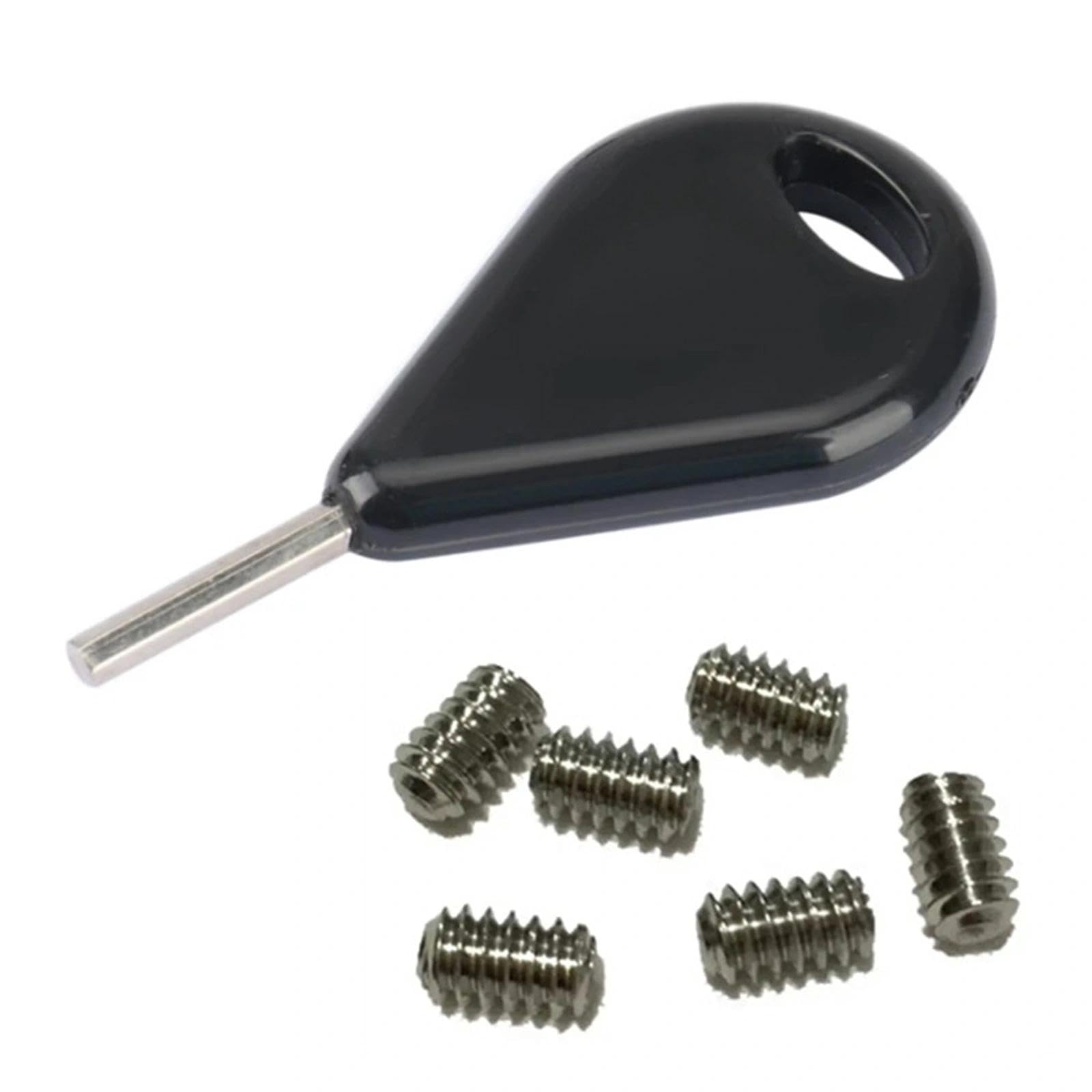 FCS Surfboard Fin Key FCS Schrauben Fin Schlüssel Ersatzteil mit 6pcs Madenschrauben Furf 5cm
