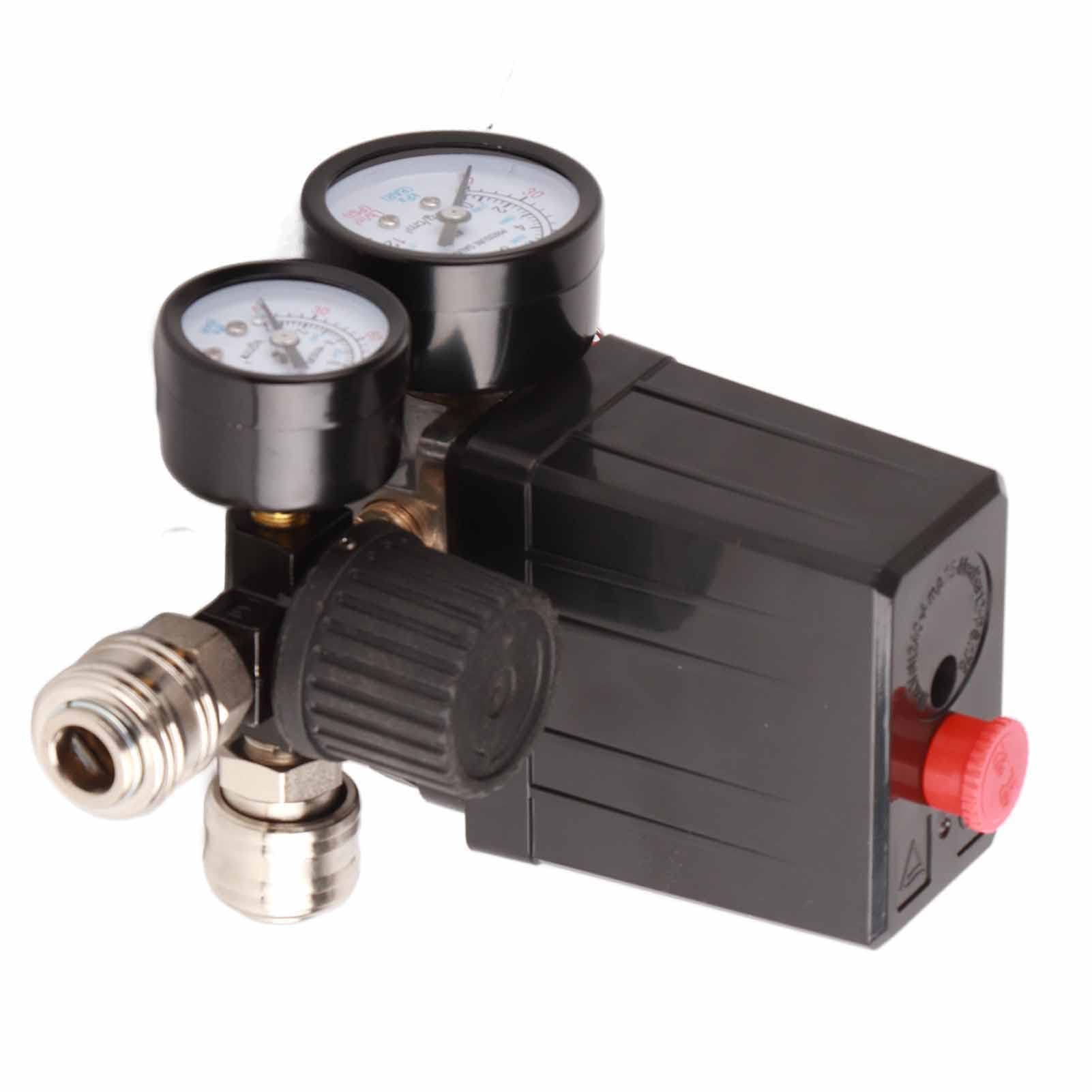 Compresor Interruptor de Presión 220V, Regulador de Presión del Compresor de Aire Repuestos Interruptor de la Válvula de Control del Compresor Regulador del Compresor de Aire con