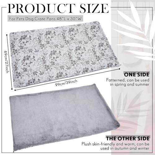 Dog Crate Pan Cover Washable Dog Bed Liner for Pets Crate Tray, Pan Cover Only, Fit for 36 x 24 Inch (Hemp Flower) - Image 3