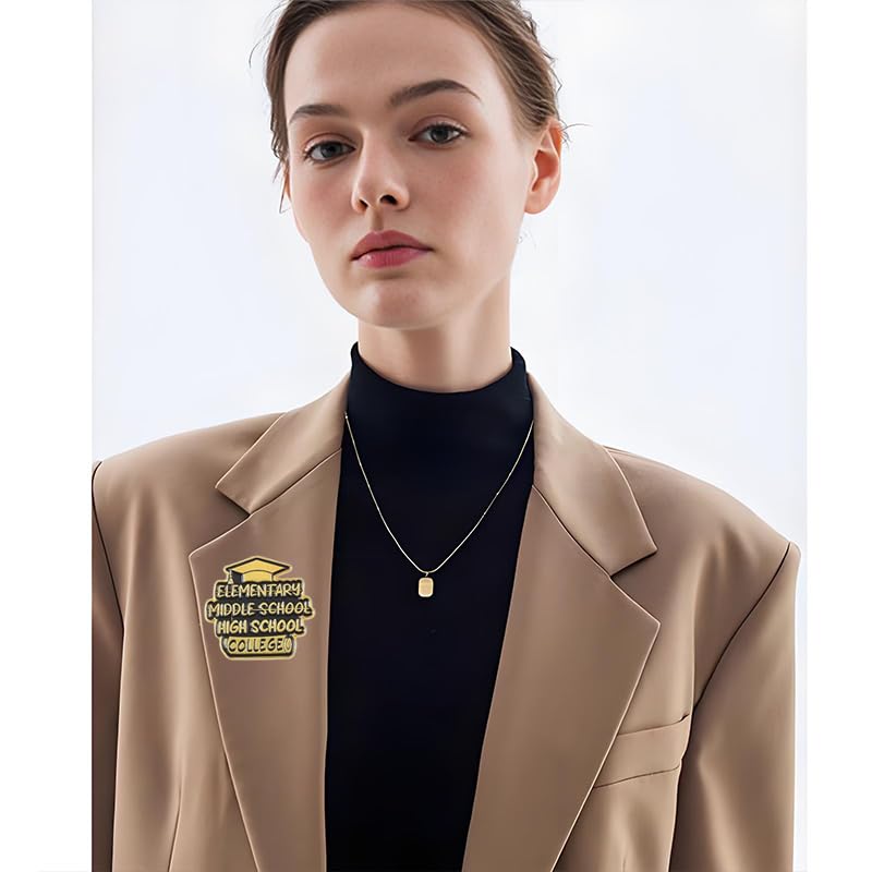 Image of coadipress 4Pcs Cute Graduation Cap Brooches For Women Diploma School Graduate Enamel Lapel Pin Graduation Season Accessories For Party Supplies And High School Graduation Caps