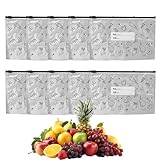 Wiederverschließbare Folienbeutel – strapazierfähiges, wiederverwendbares Material, hitzebeständiges Futter, reißfeste, langlebige Konstruktion, einfache Aufbewahrungslösung, geschäftiges Zuhause oder