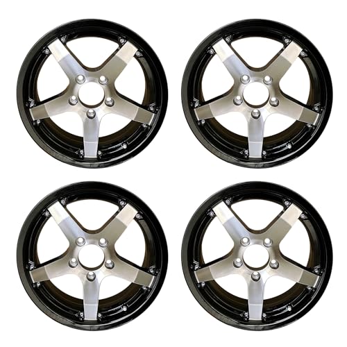 14x5.5 5x4.5 Black Machine Faced Trailer Wheel 5 Lug Trailer Rim(SET of 4)