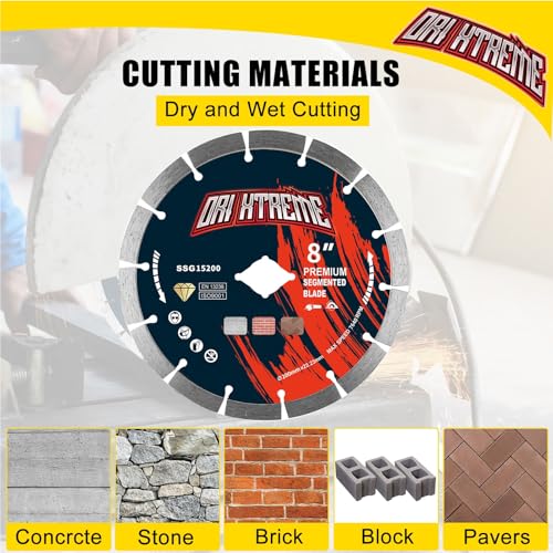 Image of 8Inch Diamond Saw Blade, General Purpose Segmented Blade