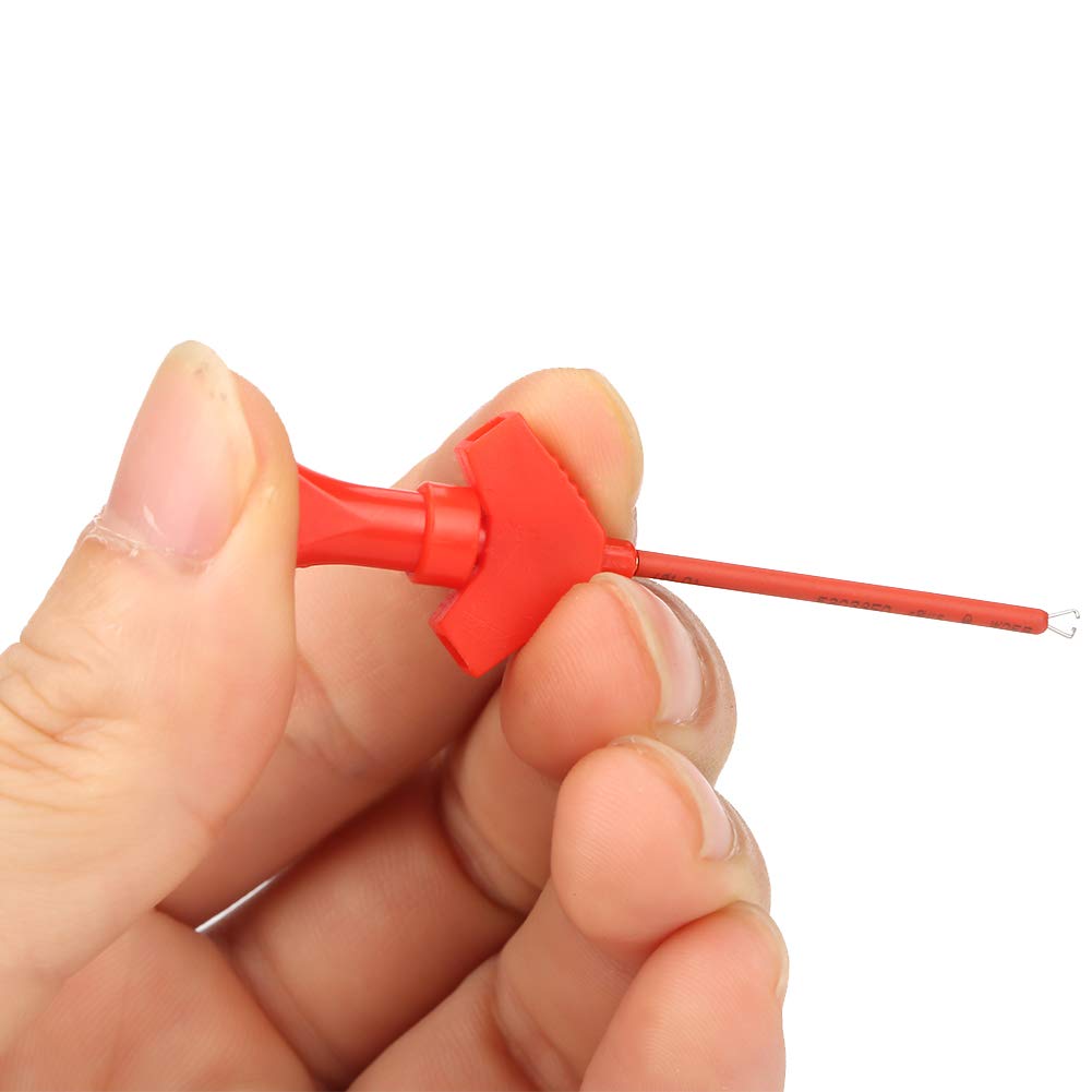 Akozon 10 pièces Mini SMD Clip Grabbers Test Hook Probe P5003 pour SMD IC Test Clips Jumper Logic Analyser Accessoires