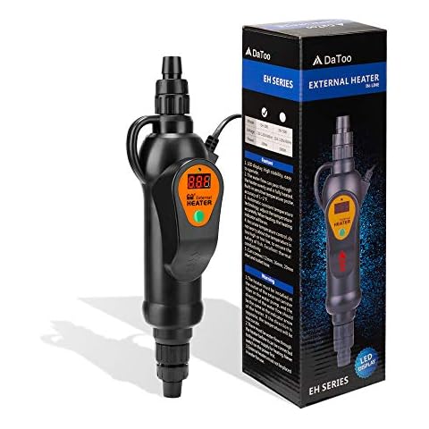 DaToo Aquarium External Heater in-Line Fish Tank External Heater 300W for Canister Filter Cover