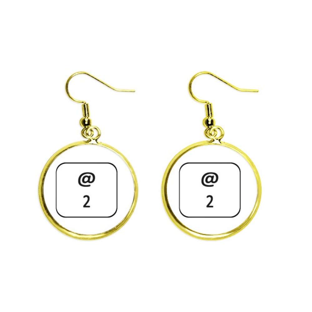 Pendientes Teclado 2 largos dorados tipo drop para mujer jewelry 2