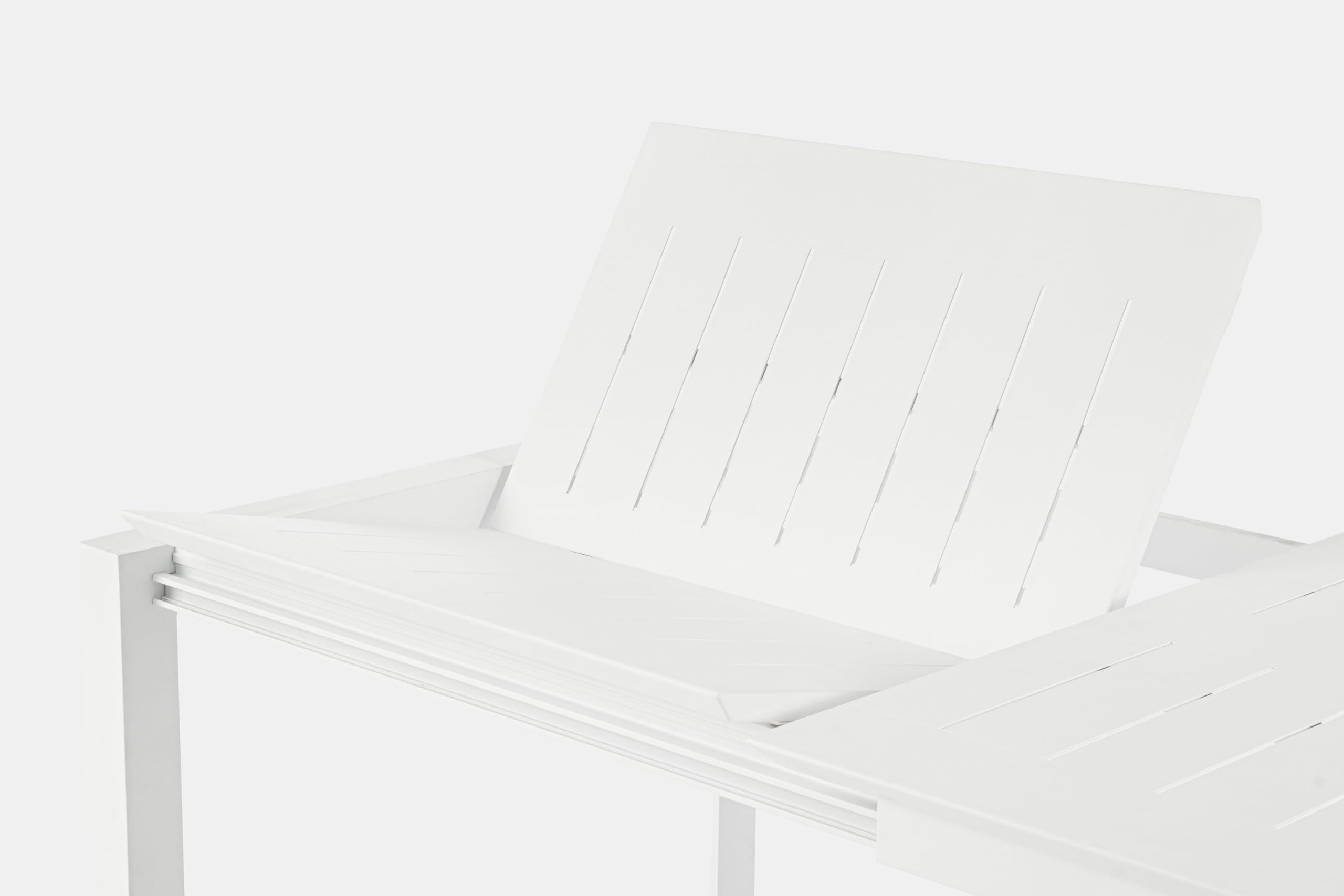 TAVOLO KONNOR ALLUNGABILE 160/240X100CM BIANCO DA ESTERNO GIARDINO INTERNO