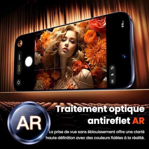 Protecteur d'objectif de caméra iPhone 17 Pro alliage 10H