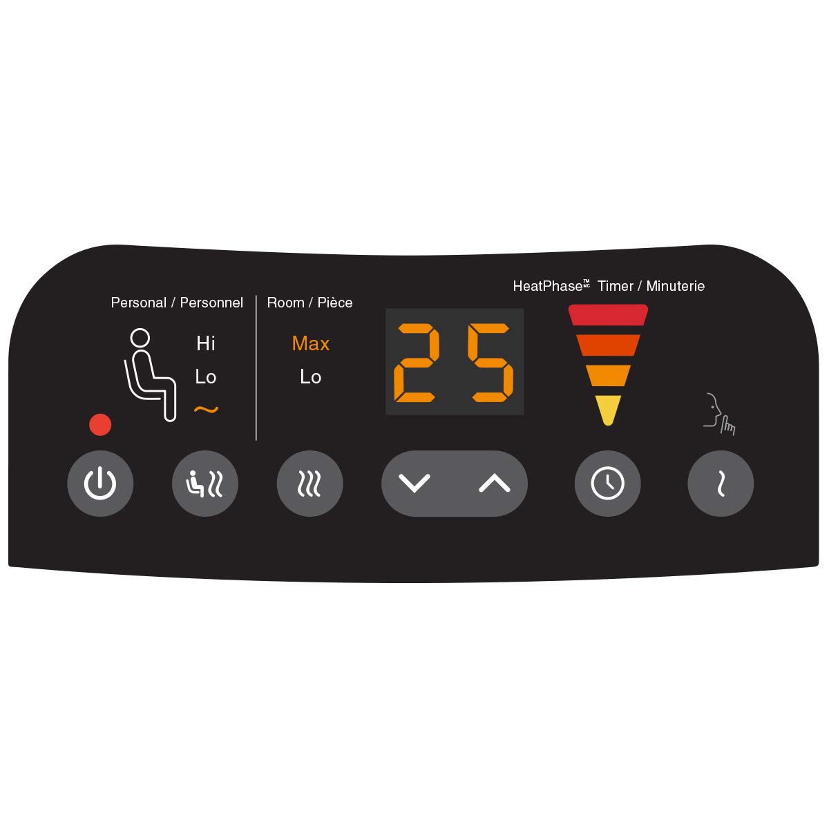 Honeywell HCE845BC HeatGenius™ Ceramic Multizone Space Heater for Bedroom,  Office, Home, Black : Amazon.ca: Home