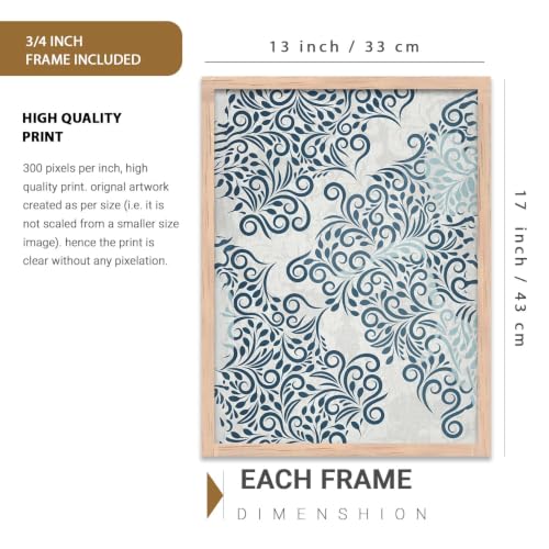 Image of kotart - Aesthetic Decorative Wall Decor Paintings with Frame for Home Decoration - Painting for Living Room Bedroom Office (13x17 inch, I) Pack of 6