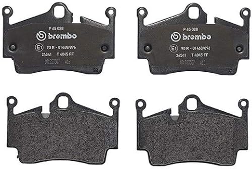 Brembo P65028 Juego de pastillas de freno de disco traseras bajas PORSCHE OE# 98735293901