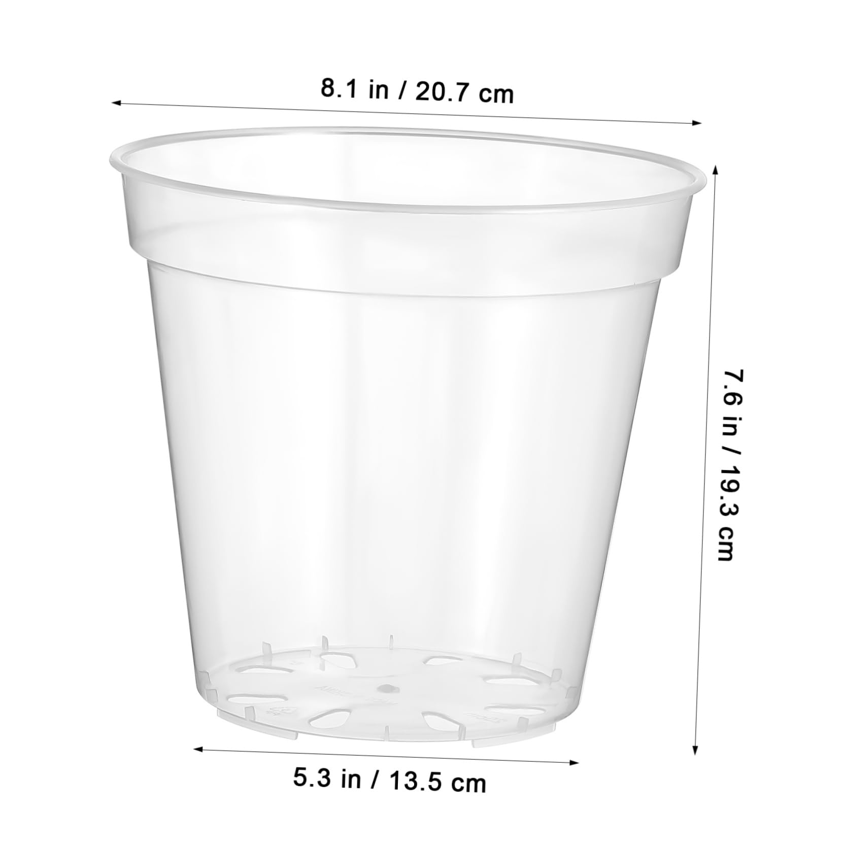 ibasenice 10pezzi Vasi Per Transparenti in Plastica Con Drenaggio Vasi Per Da Vivaio Per Ed Esterni Per Coltivazione Di Piante