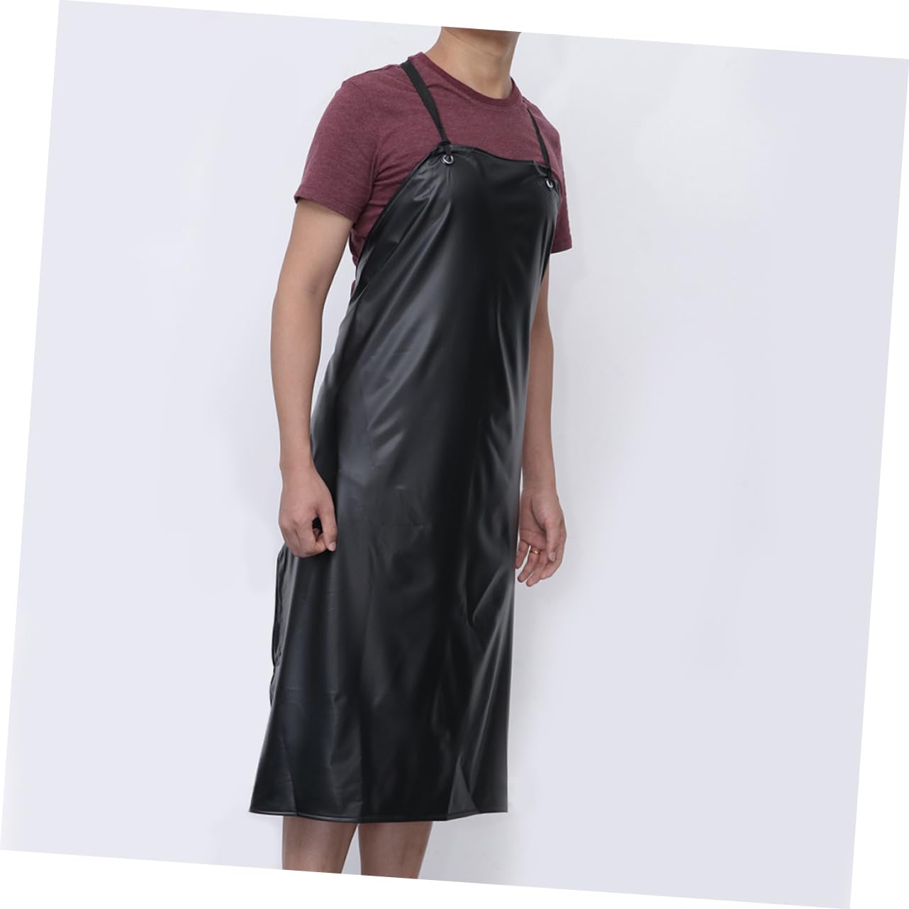 COLLBATH 3piezas Delantal De Cuello Halter Resistente Grasa y Álcalis Delantal De Pvc Multiusos Para Cocina y Limpieza