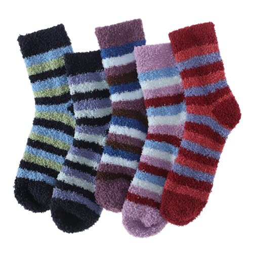 Image of Womens Fluffy Fuzzy Socks,Winter Cozy Soft Warm Socks Gifts for Womens | Soft Comfortable Warm Womens Fluffy Fuzzy Socks