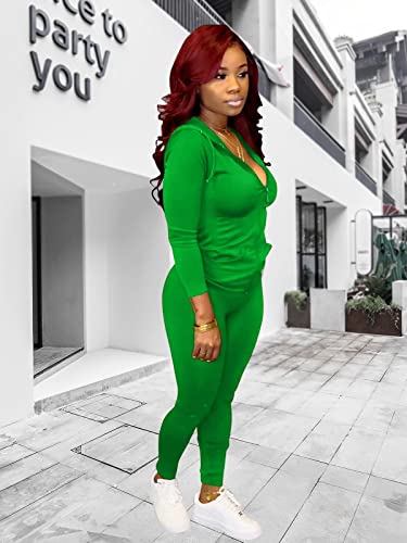 Adogirl Womens Sweatsuit Set Two Piece Outfits Top + Skinny Long Pants Tracksuits Jogging Suits Jumpsuits #TOP5