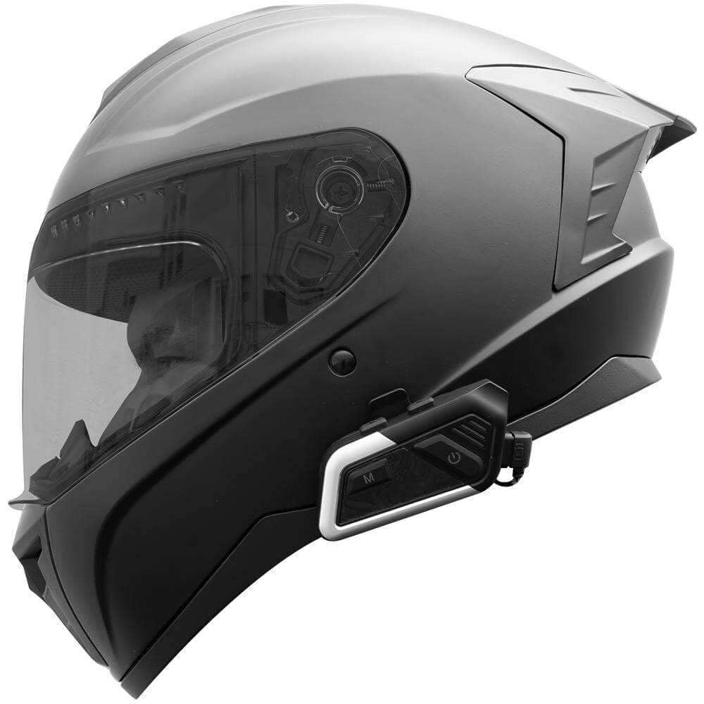 Interfono Bluetooth Myra M500 per Casco Moto Comunicazione Pilota-Passeggero, Musica, GPS, Impermeabile, Universale
