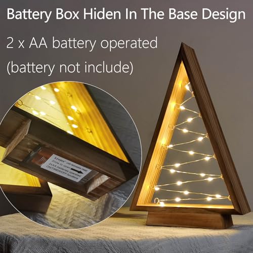 Leejec-LED-Wooden-Christmas-Tree-Light-Modern-Farmhouse-Tabletop-Christmas-Decor-Table-Fireplace-Mantle-Shelf-Decorations-Set-of-2-143-and-107-Tall Leejec LED Wooden Christmas Tree Light Modern Farmhouse Tabletop Christmas Decor Table Fireplace Mantle Shelf Decorations Set of 2 143 and 107 Tall