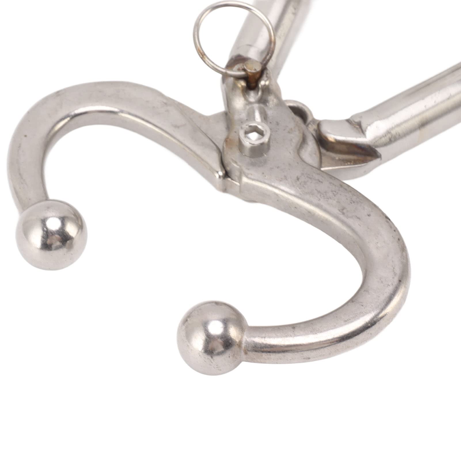 Qcwwy Pinza per Naso per Bovini, 16 Pollici Morsetto per Naso per Bovini Testa a Sfera Morsetto per Trazione per Bovini Strumento per Tirare Il Naso di con Design di Bloccaggio