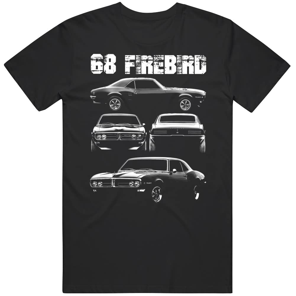 PurpleMonkeyTees1968 Firebird Multi View Silhouettes Classic Car T Shirt