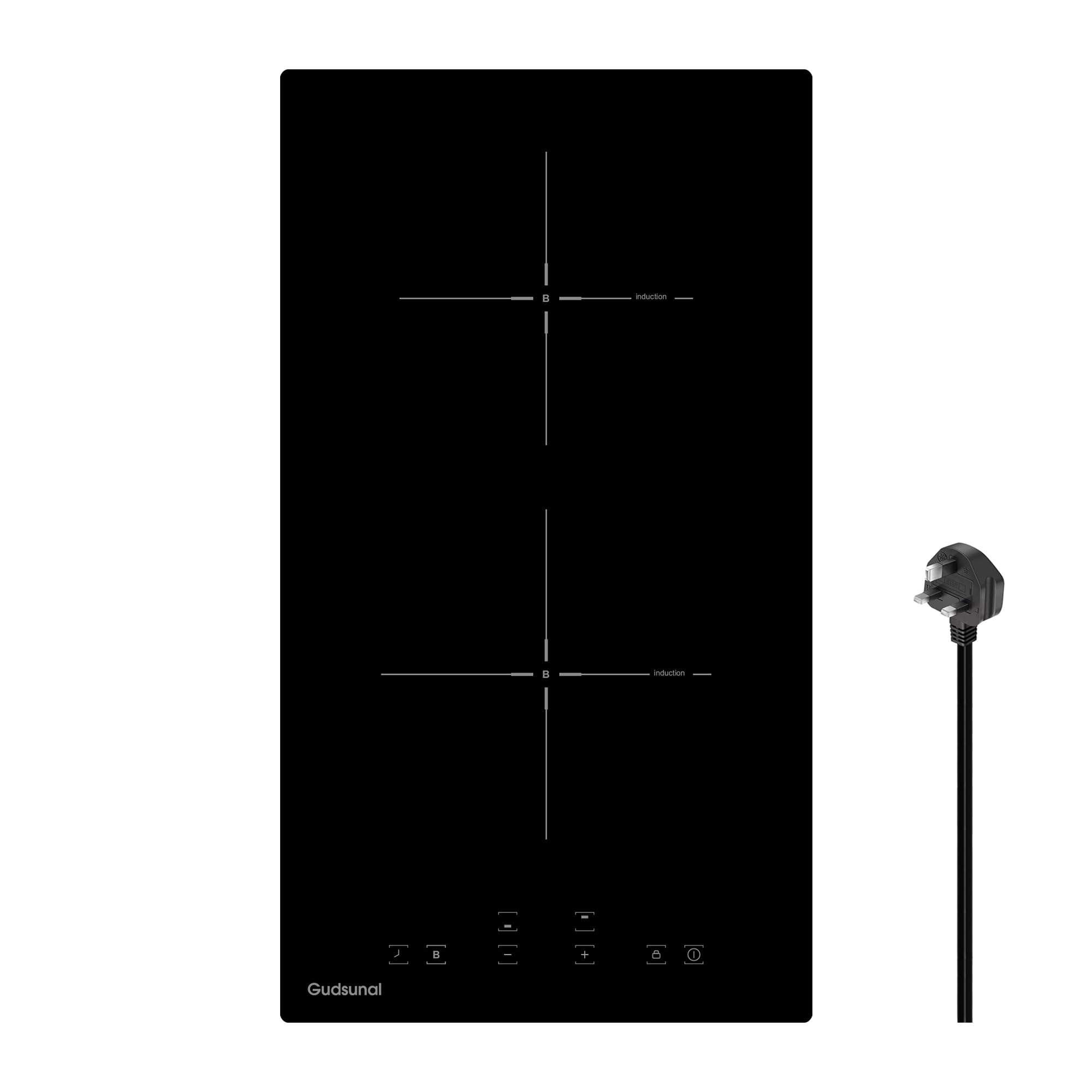 Induction Hob, 4 Cooking Zone, 60 cm, 7200W, Continuous Low Power Heating, Booster, 9 Heat Levels, Timer, Auto Shut-Off, Child Safety Lock, Pan Sensor,Hard Wired, No Plug — view 8
