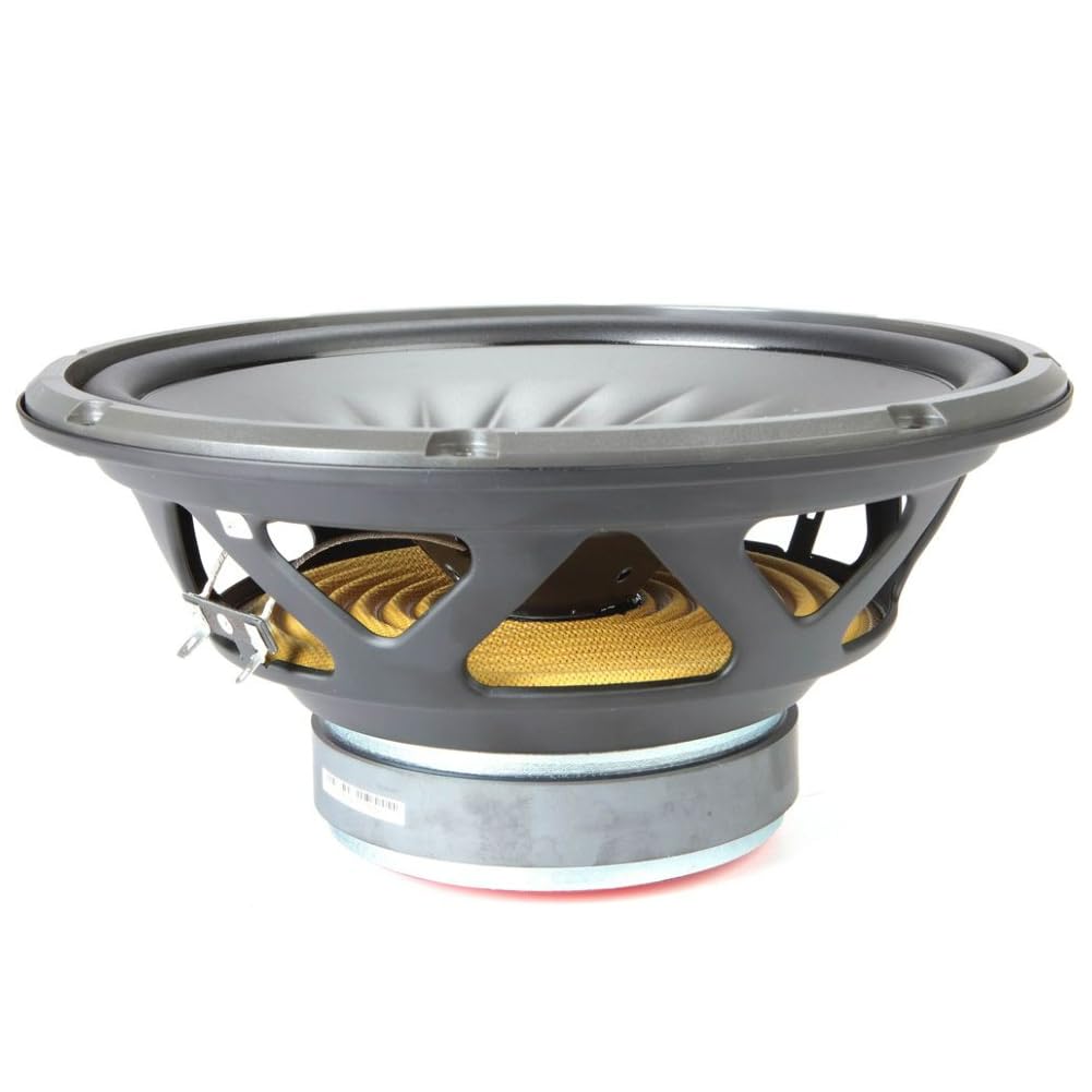 Kit Set para JBL Stage 102, 1 subwoofer de 25 cm 250 mm 10", Bobina Simple de 4 ohmios, 225 vatios RMS y 900 vatios máx, para maleteros, 1 Unidad + Conector faston Incluido