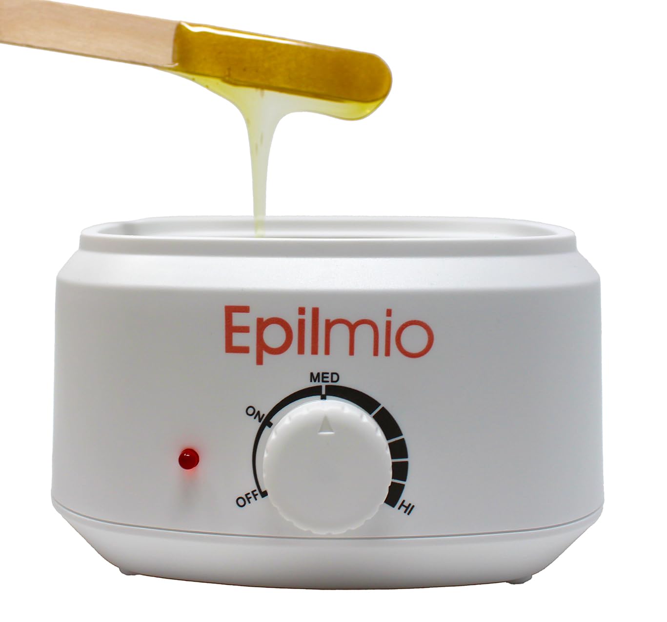 Leydi Brazilian Waxing Set Basic Honig – Elektrischer Wachserhitzer mit 1000g Heißwachsperlen – Waxing Set für Zuhause – Inkl. Spatelset – Für Intim, Körper & Gesicht