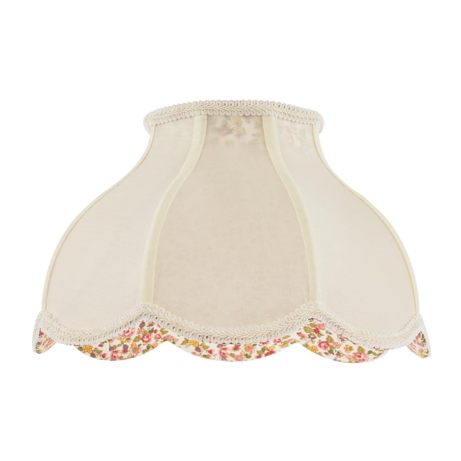 Happy Homewares Victorian Lamp Shade - Cream - Cotton - 35cm