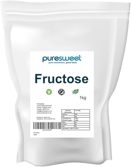 Puresweet 100% Natural Fructose Powder 1kg, Low Glycemic Index, Great Taste, (Recyclable Pouch)