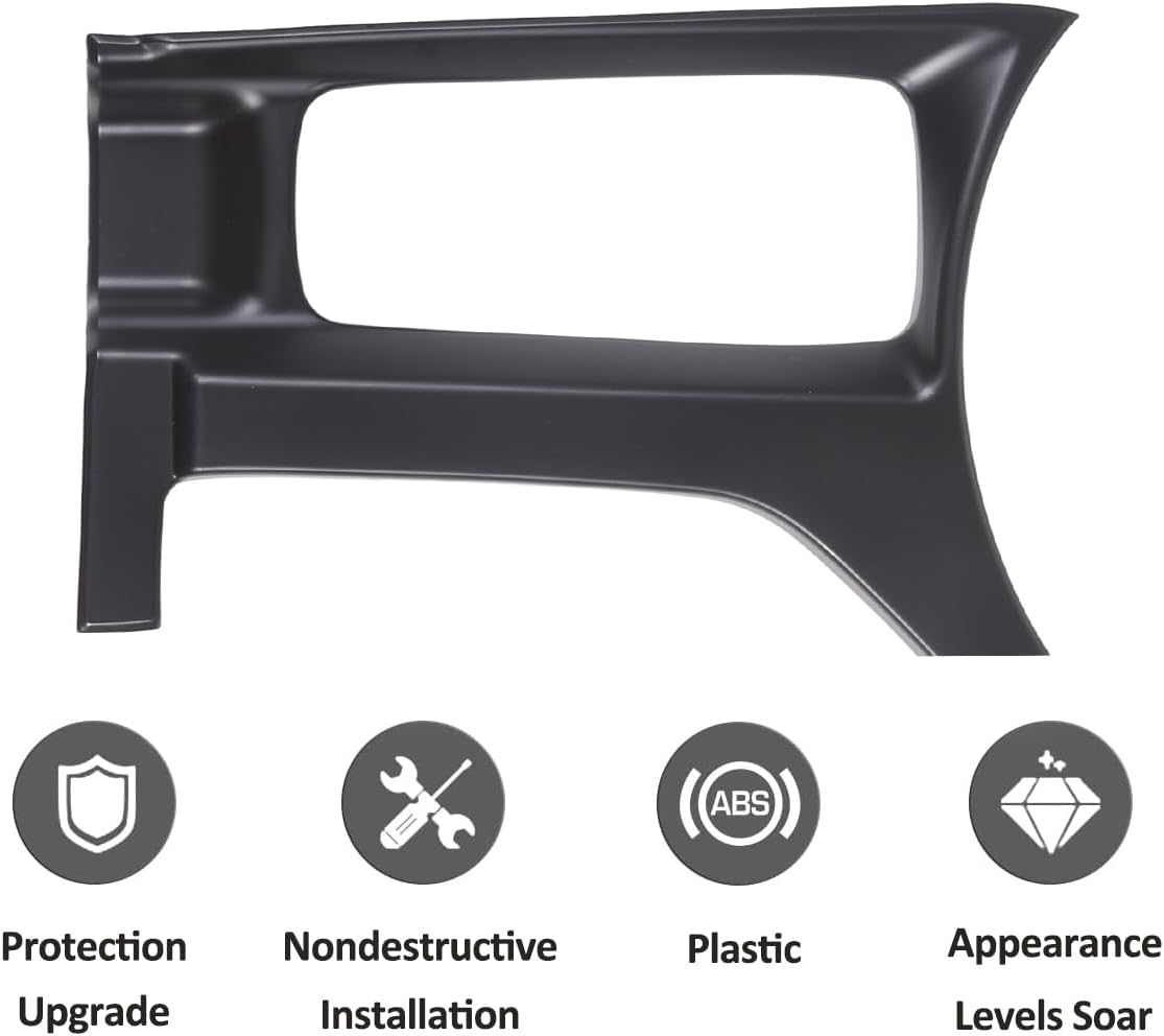 Car Center Console Multimedia Button Panel Cover Compatible with Mazda MX-5 ND 2016-2023 Auto Interior Gear Shift Frame Trim Sticker (Matte Black)