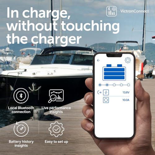 Image of Victron Energy Blue Smart IP65 Smart Car Battery Charger 12V 7A | Float & Trickle Charger and Desulfator for Motorcycle, ATV, RV, Lithium and Deep Cycle Batteries