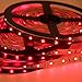 Signcomplex Nastro flessibile LED 3528 SMD LED nastro con nastro adesivo 3M 5m una bobina 12V DC (rosso)