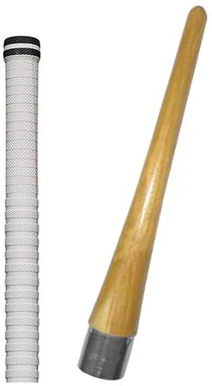 Pack of 2 Bat White Grip + One Wooden Grip Cone Chevron Chevron (Pack of 2)-picture-25