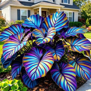 Excellent Elephant Ear, Surprisingly Growing, Hardy Perennial, Suitable for Spring and Autumn, Garden Viewing, No Watering Required-15 Bulbs-C