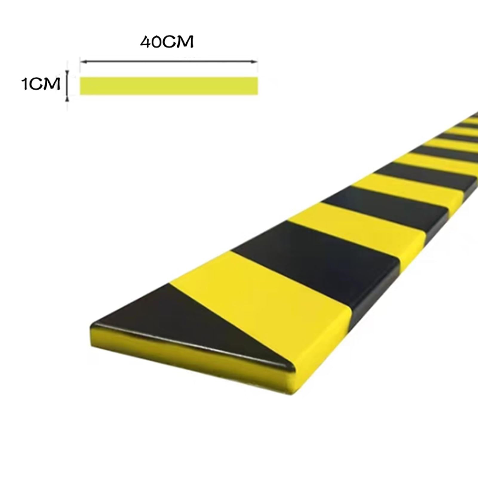 Protector de borde de espuma, protectores de pared autoadhesivos para garaje con rayas amarillas-negras, parachoques de seguridad industrial en esquinas para almacén, fábrica, estacionamiento, 2