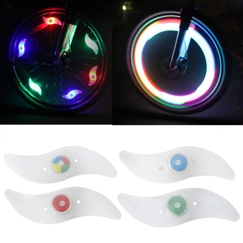 BWOGUE Colorful LED Cycle Wheel Light, Waterproof Easy Install Bicycles Wheel Spoke LED Lights with 3 Modes, for Bicycle Spoke Decoration Safety and Warning at Night, Cycle Gadgets & Light (Pcs, 4) (B0CY9C82LW) Amazon Price History, Amazon Price Tracker