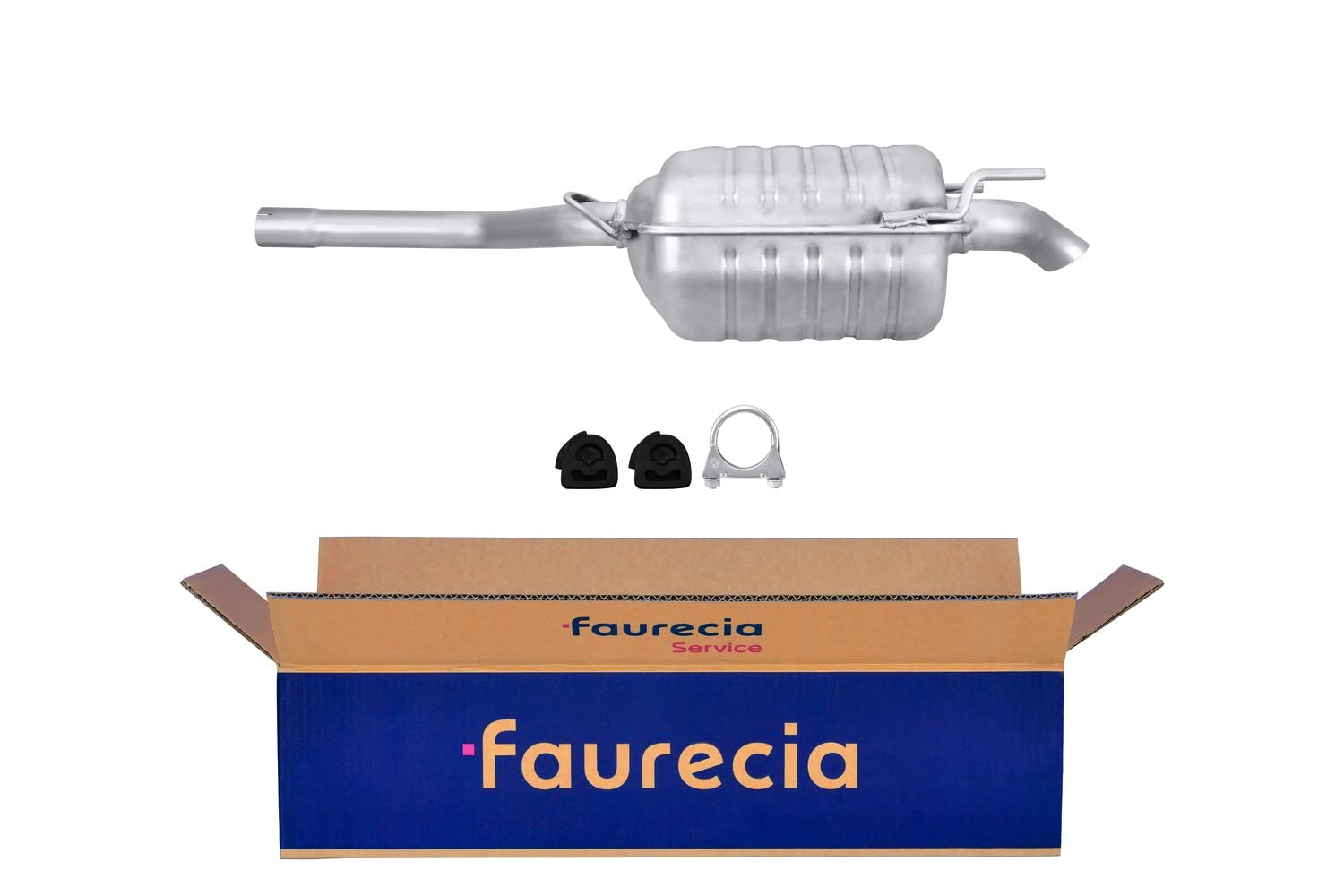 HELLA 8LD 366 033-291 Tłumik końcowy - Easy2Fit® Kit - z tyłu - jednoczęściowy - Komplet z elementami do montażu