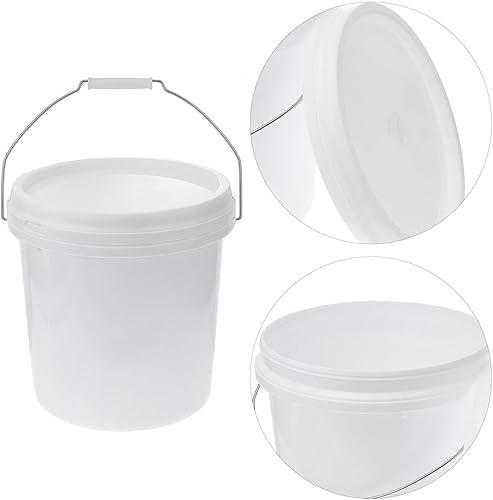 Miniatura 7 de Cubo de almacenamiento de plástico de grado alimenticio con tapa hermética, contenedor multiusos para almacenamiento de líquidos de alimentos para