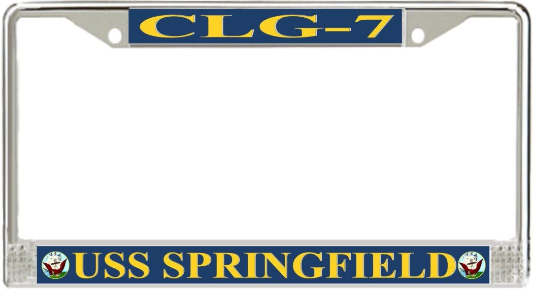 MilitaryBest USS Springfield CLG-7 License Plate Frame
