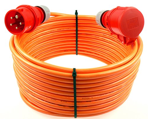 Preisvergleich Produktbild netbote24® CEE Starkstromkabel Verlängerungskabel 16A 400V Pur-Leitung mit Phasenwender H07BQ-F 5g1,5 Außen 5m