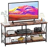ECHIGOYA Mueble para TV con 6 Estantes Abiertos, Mesa de Televisión Moderna de hasta 65 Pulgadas, Centro de...